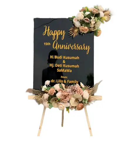 Papan Bunga Akrilik Kendalagung